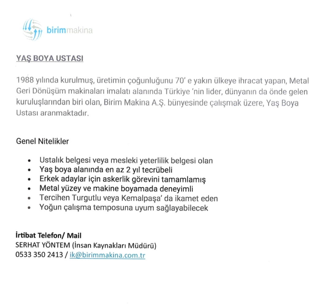 BİRİM MAKİNA logosu