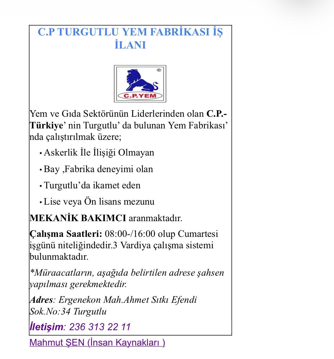 C.P. TURGUTLU YEM FABRİKASI logosu